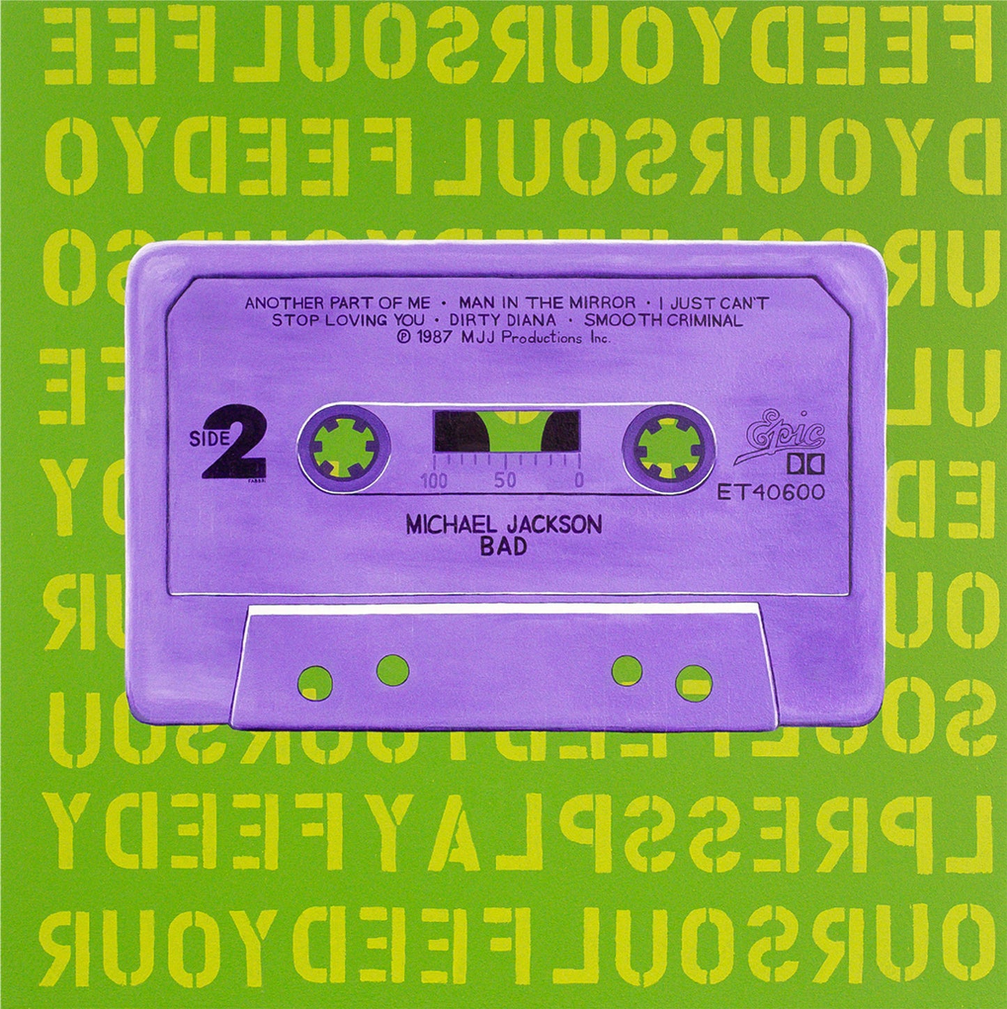 limited edition art print michael jackson cassette music