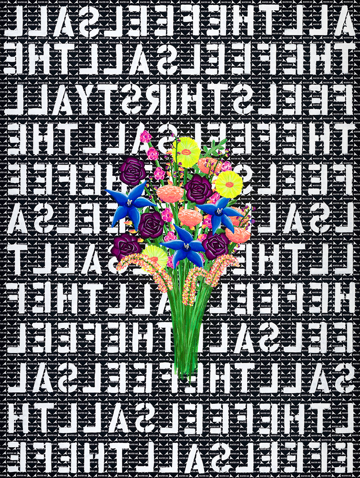 Limited Edition Print - Neon Flowers