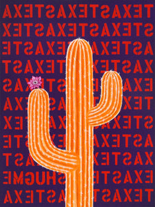 limited edition print art cactus texas flower decor decorate