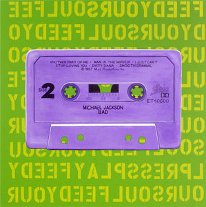 limited edition art print michael jackson cassette music
