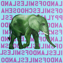 Load image into Gallery viewer, elephant thailand green art limited edition print decor decorate