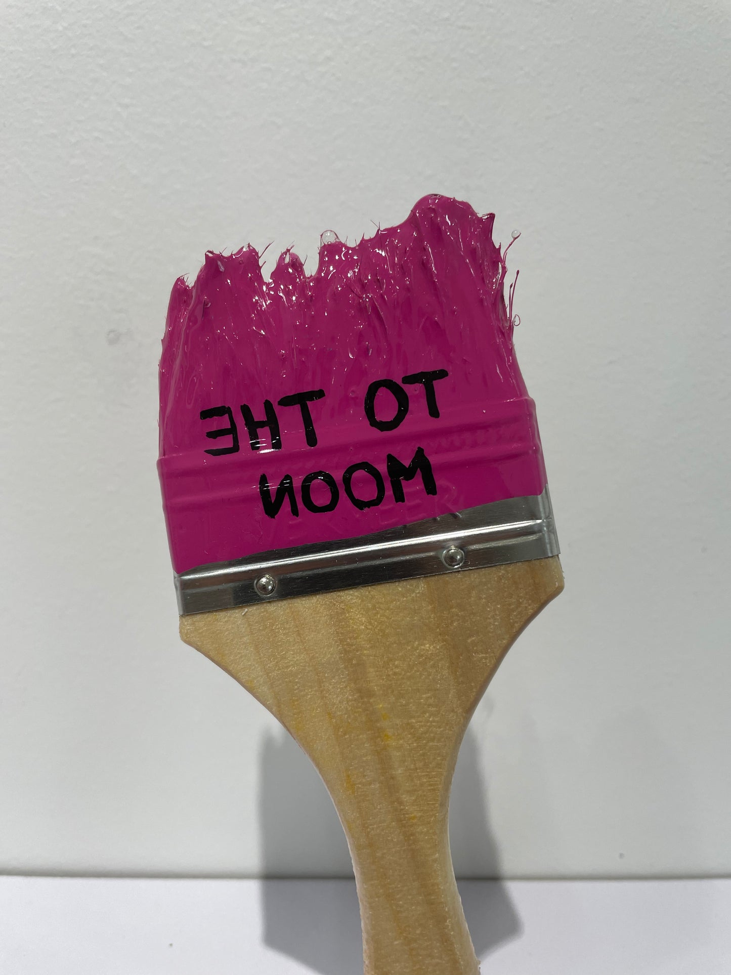 Paint Brush Sculpture - To The Moon