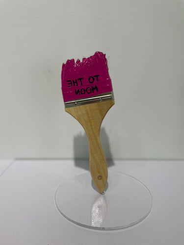 Paint Brush Sculpture - To The Moon