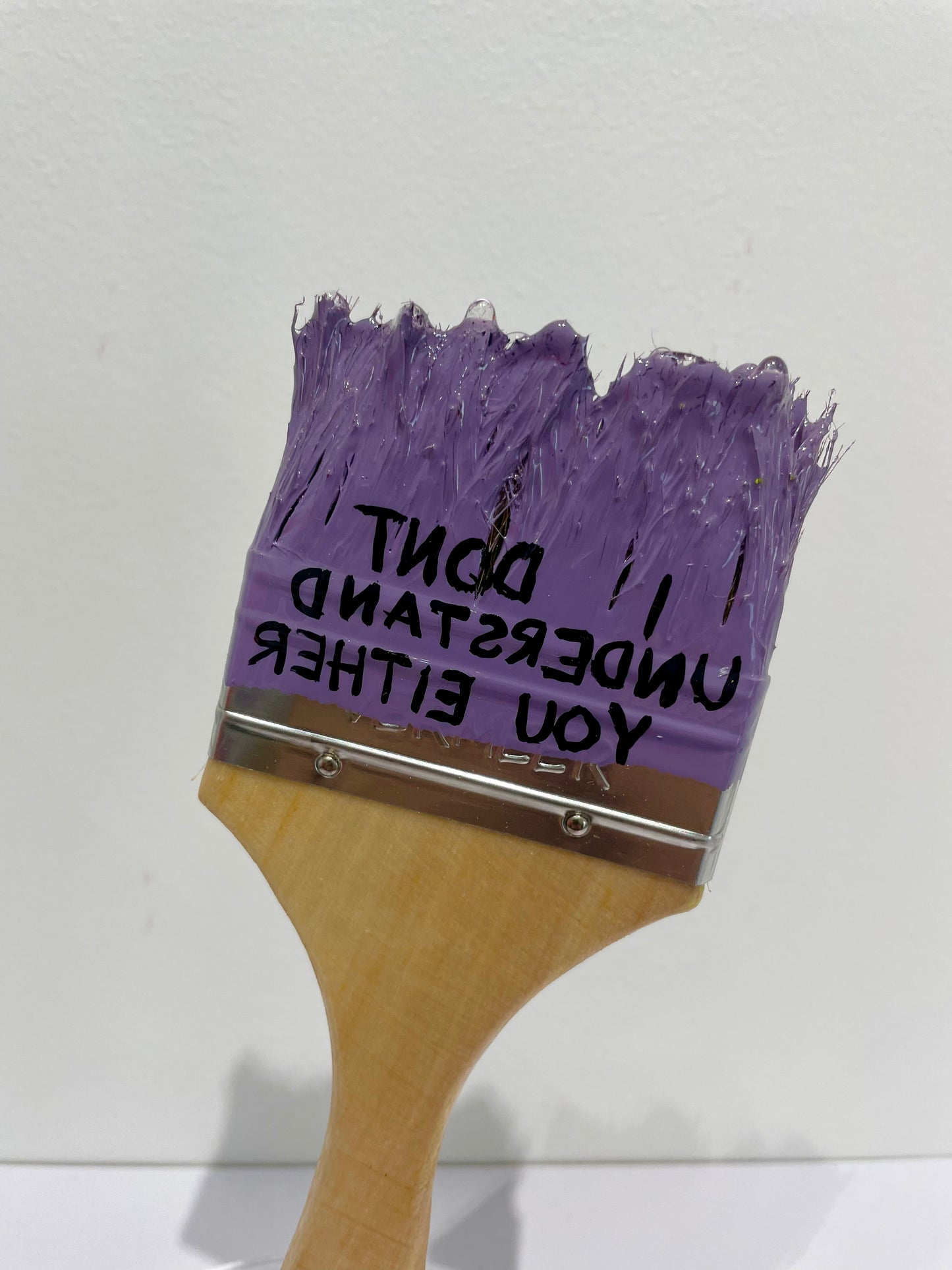 Paint Brush Sculpture - I Don't Understand You Either