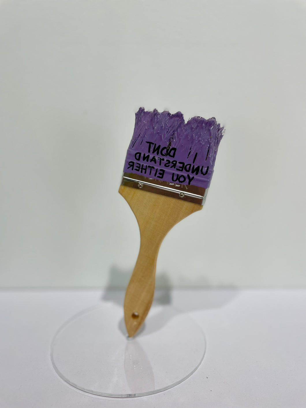 Paint Brush Sculpture - I Don't Understand You Either